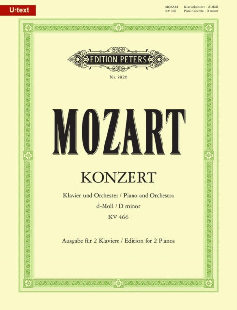 Piano Concerto No. 20 in D minor K466 Edition for 2 Pianos