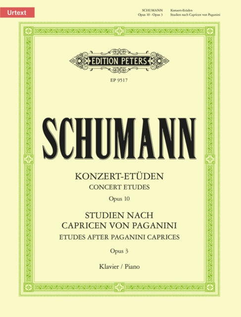 Concert Etudes op. 10  Etudes after Paganini Caprices op. 3