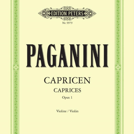 24 Caprices Op. 1 for Violin