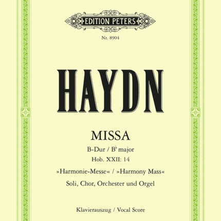 Mass in B flat Harmony Mass Hob.XXII14