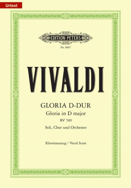 Gloria in D RV 589 Vocal Score