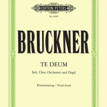 Te Deum Vocal Score