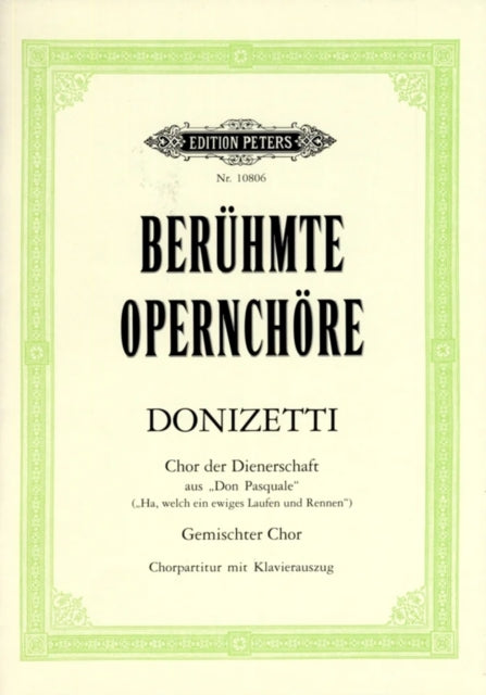 Chor der Dienerschaft aus Don Pasquale ADur The Servants Chorus from Don Pasquale in A Major