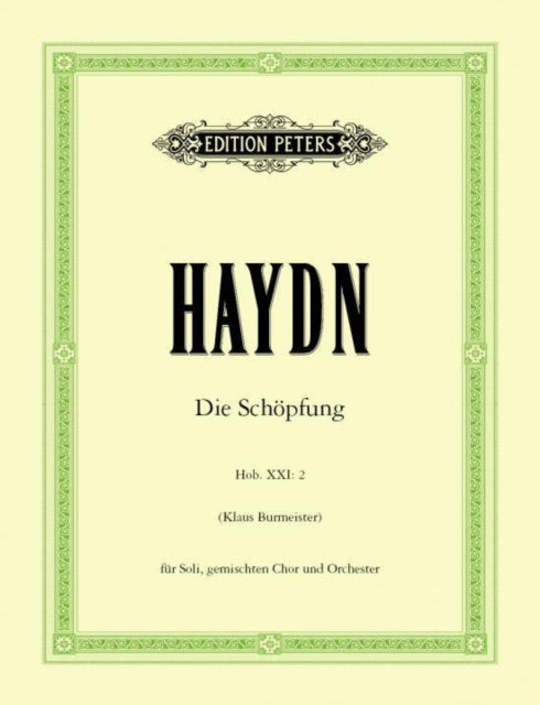 The Creation Hob. XXI2 Vocal Score