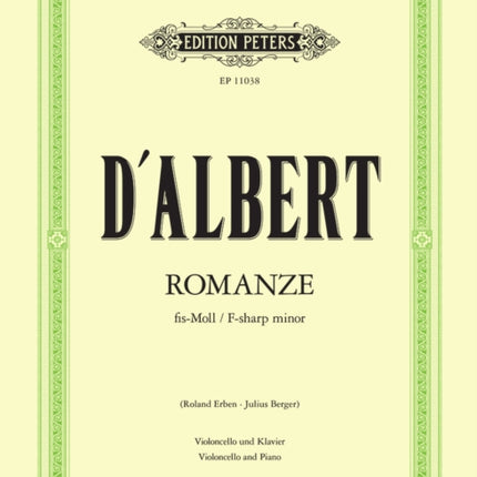 Romance in F Minor for cello  piano