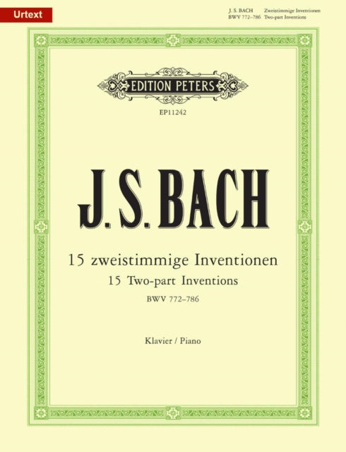 Twopart Inventions BWV 772786 for Piano