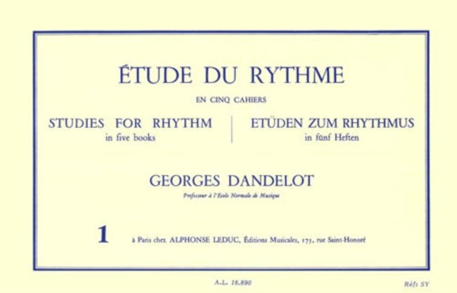 Etude Du Rythme Vol1