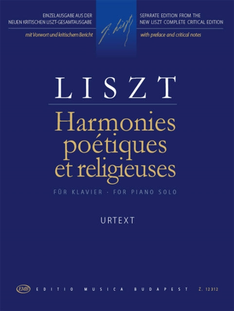 Harmonies poetiques et religieuses  URTEXT  New  enlarged edition