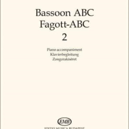 Bassoon ABC 2 Piano accompaniment