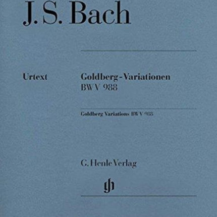 J S BACH GOLDBERG VARIATIONEN BWV 988