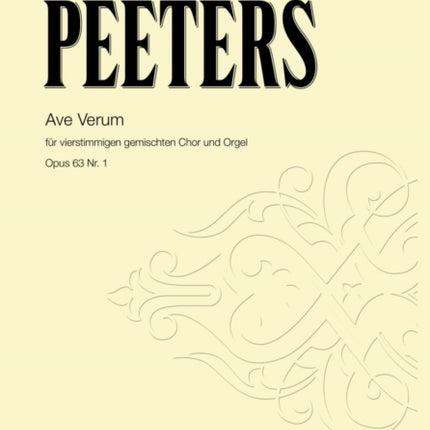 Ave Verum Op. 63 No. 1