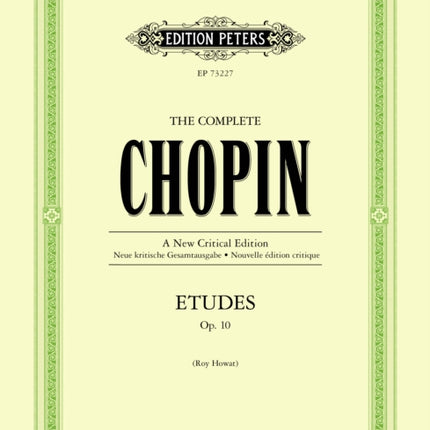 Etudes Op. 10 The Complete Chopin