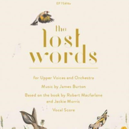 The Lost Words Upper Voice Choir and Orchestra