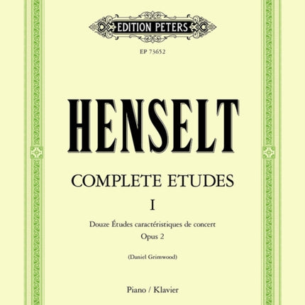 Complete Etudes for Piano Volume I