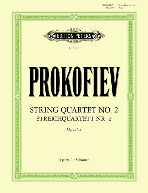 String Quartet No. 2 Op. 92 Parts