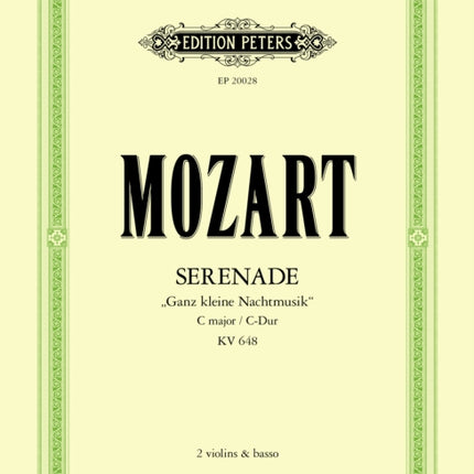 Serenade in C K648 âGanz kleine Nachtmusikâ