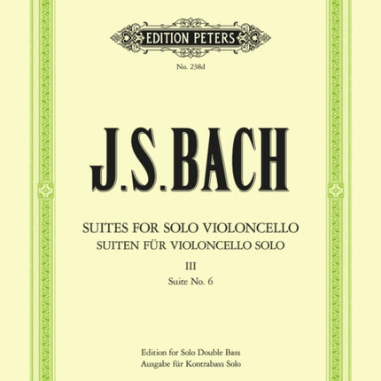6 Solo Violoncello Suites BWV 10071012 Vol.3