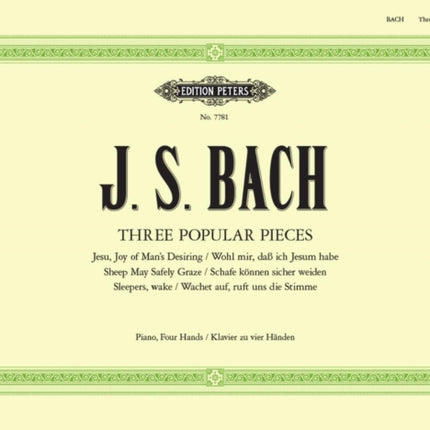3 Popular Pieces from Cantatas BWV 140 147 208