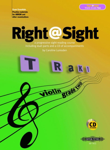 RightSight for Violin Grade 2 includes duet parts and a CD of accompaniments