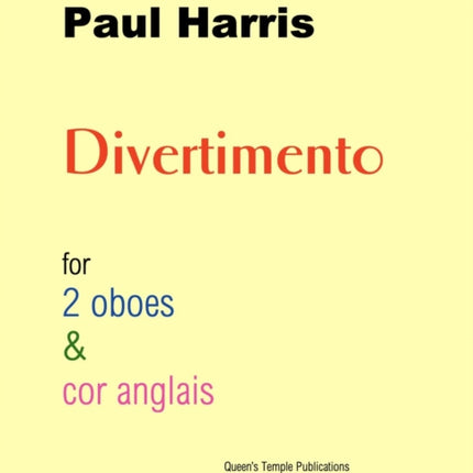 Divertimento 2 oboes  cor anglais