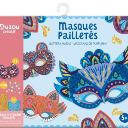 Glittery Masks  Gemstones and Glittery Stickers