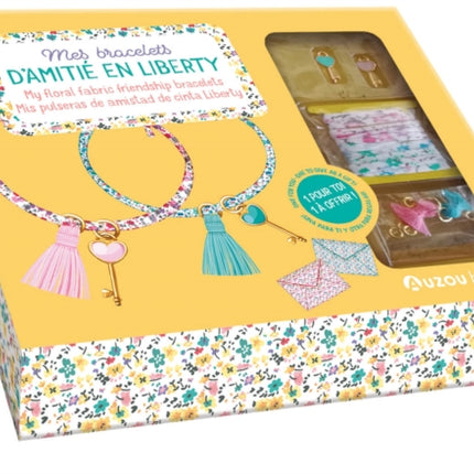 Floral Fabric Friendship Bracelet