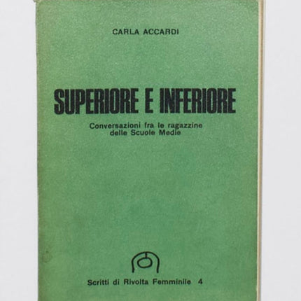 Superior and Inferior. Conversations among girls at middle school