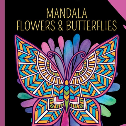 Mandala Flowers and Butterflies: Coloring Book