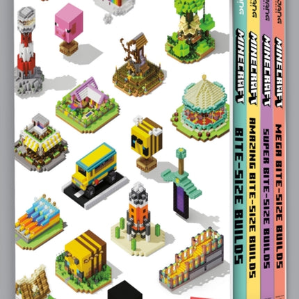 Minecraft BiteSize Builds Collection 4Book Boxed Set