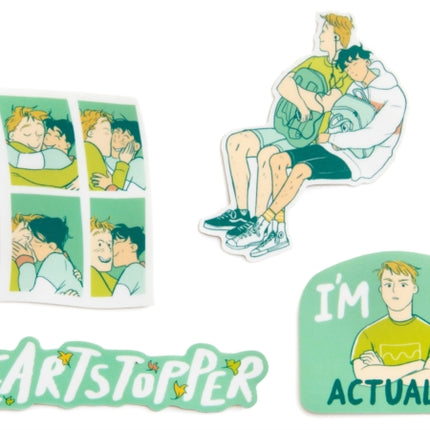 Heartstopper Boy Meets Boy Stickers  Sticker Set of 4