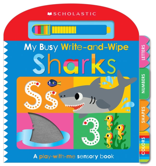My Busy WriteAndWipe Sharks Scholastic Early Learners