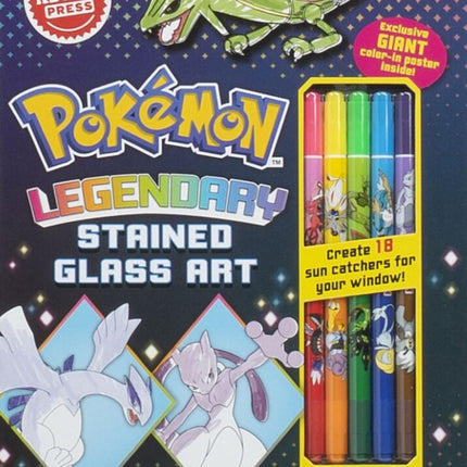 Legendary Pokemon Stained Glass Art