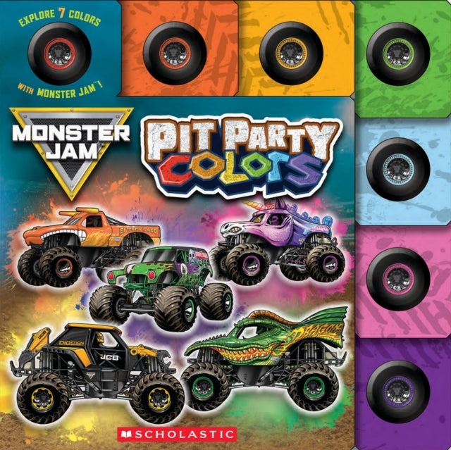 Pit Party Colors Monster Jam Interactive Board Book with Tabs