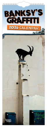 Banksys Graffiti 2026  SlimlineKalender 2026