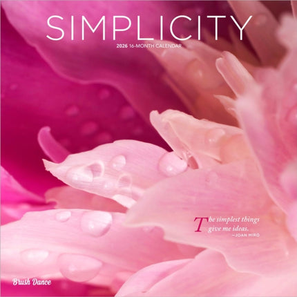 Simplicity 2026 12 X 24 Inch Hanging Monthly Square Wall Calendar PlasticFree