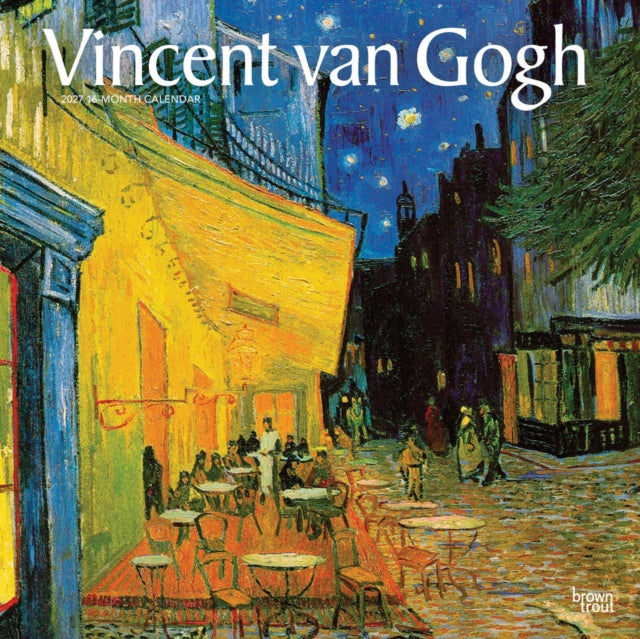 Vincent Van Gogh 2027 12 X 24 Inch Hanging Monthly Square Wall Calendar PlasticFree