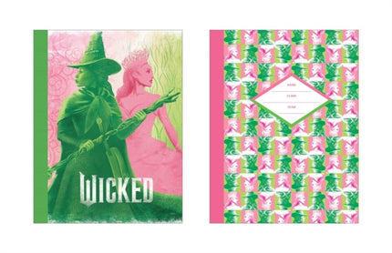 Wicked Pink  Green Composition Notebook Set Set