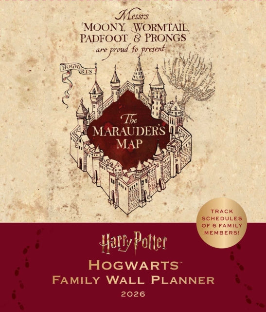 2026 Harry Potter Hogwarts Family Wall Planner