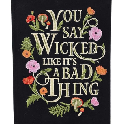 Wicked Embroidered Journal