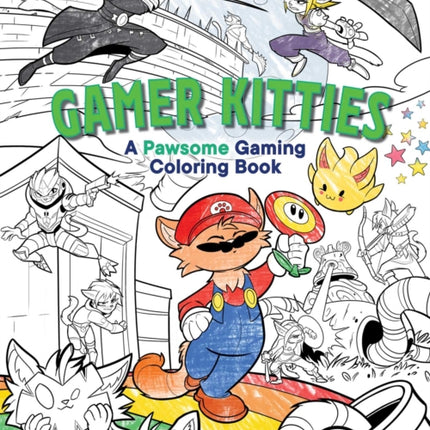 Cosplay Cats Gaming Coloring Book