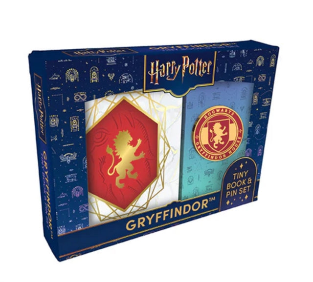 Harry Potter Gryffindor Tiny Book and Pin Set