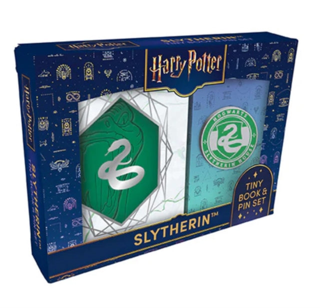 Harry Potter Slytherin Tiny Book and Pin Set