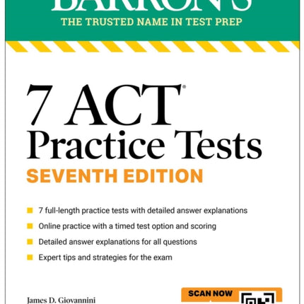 7 ACT Practice Tests Seventh Edition  Online Practice