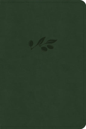 CSB Large Print Compact Reference Bible Digital Study Edition Olive Leathertouch