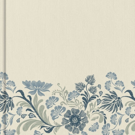 CSB Notetaking Bible Large Print Edition Cream Floral Cloth Over Board
