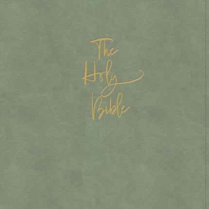 KJV Super Giant Print Reference Bible Sage Suedesoft Leathertouch