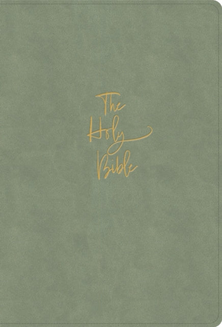 KJV Super Giant Print Reference Bible Sage Suedesoft Leathertouch