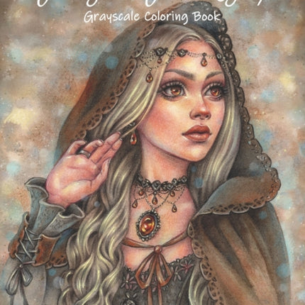 Fairy and Fantasy 4 Grayscale Coloring Book