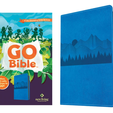 NLT Go Bible for Kids Leatherlike Blue Mountains