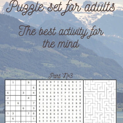 Puzzle set for adults: The best activity for the